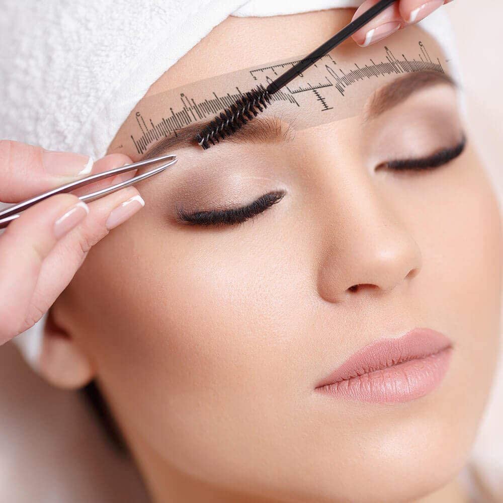EYEBROW ADHESIVE RULER