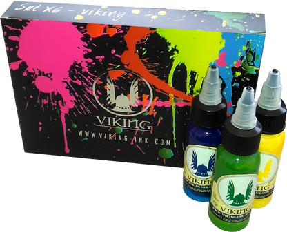 Visualiza 6 Color Set 1oz | Viking Ink en Viking Tattoo Shop, herramienta esencial para tatuadores profesionales.