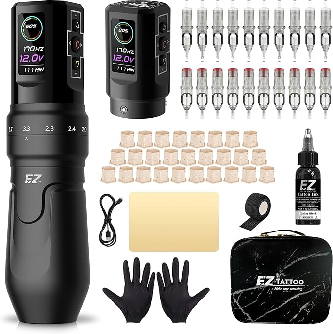 Kit de Máquina de Tatuaje EZ P3 Pro