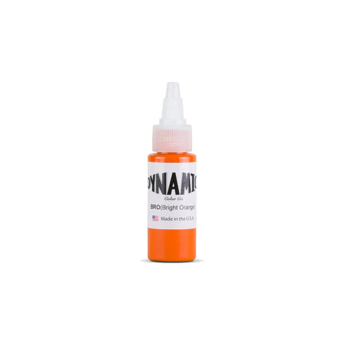 Imagen de alta calidad de Dynamic - Bright Orange 1 oz en Viking Tattoo Shop, ideal para tatuadores exigentes.