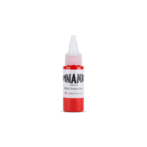 Imagen de Dynamic - Chinese Red 1 oz disponible en Viking Tattoo Shop, insumos de alta calidad para tatuadores.