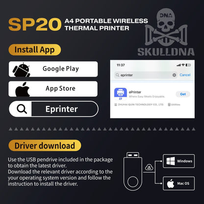 SKULLDNA SP20 Wireless Thermocopier