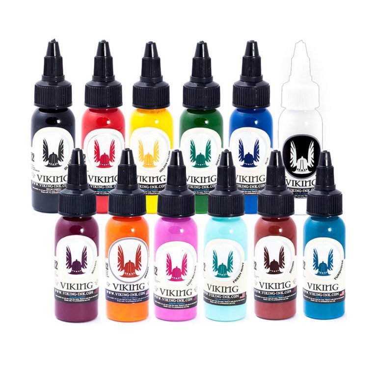 Visualiza Set de  12 Colores (Viking-Ink) en Viking Tattoo Shop, herramienta esencial para tatuadores profesionales.