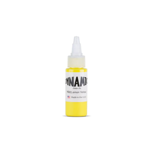 Visualiza Dynamic - Lemon Yellow 1 oz en Viking Tattoo Shop, herramienta esencial para tatuadores profesionales.