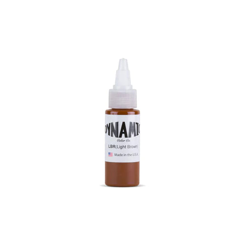 Imagen de alta calidad de Dynamic - Light Brown 1 oz en Viking Tattoo Shop, ideal para tatuadores exigentes.