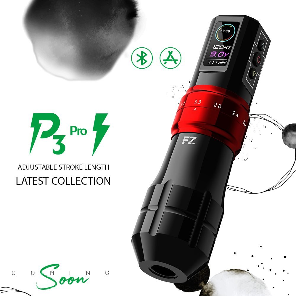 EZ P3 Pro Wireless Battery PEN Tattoo Machine