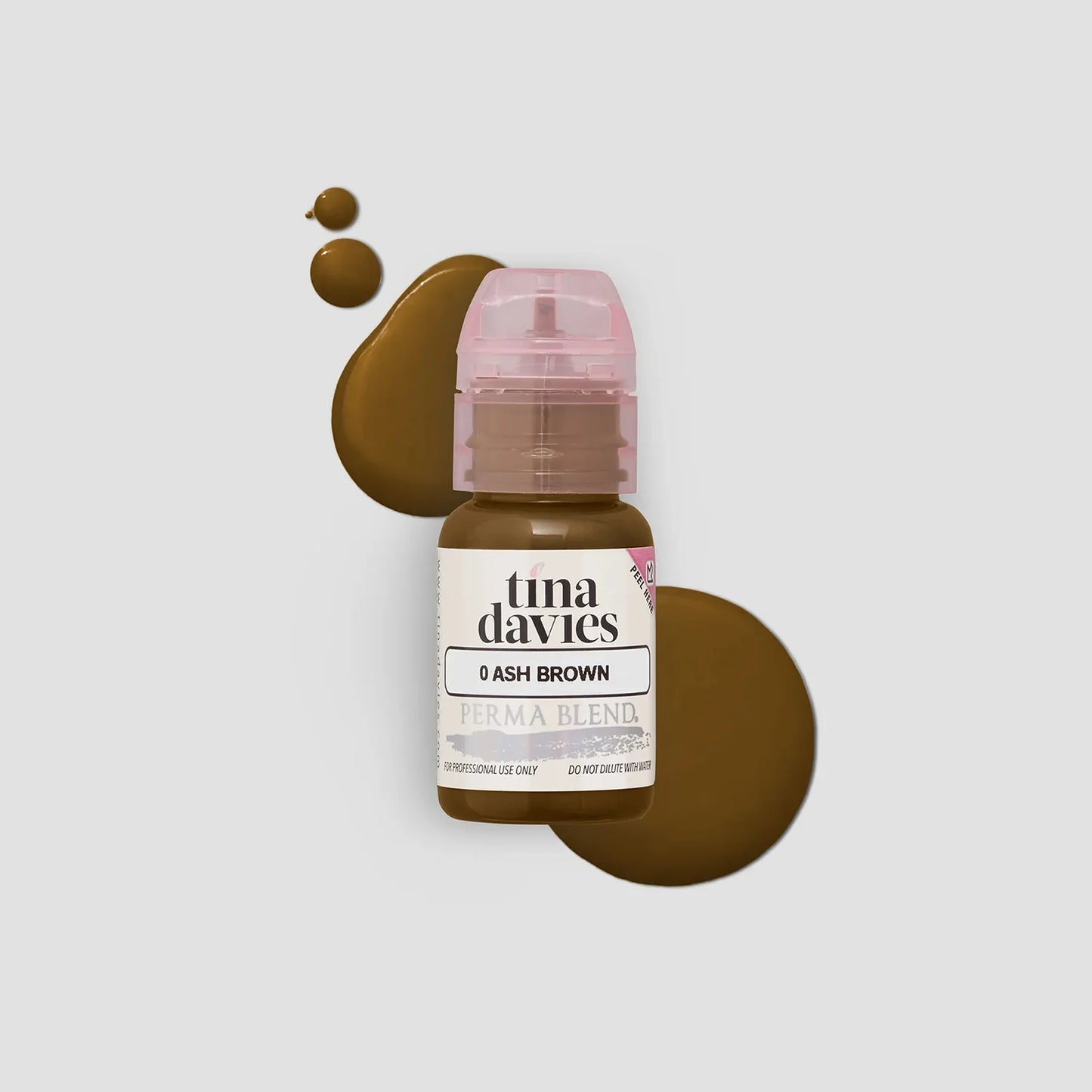 Perma Blend 0 Ash Brown Tina Davies 15ml - Pigmento PMU para Cejas