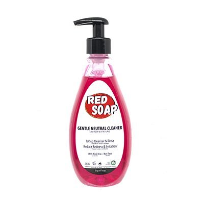 Imagen de RED SOAP - Jabón neutro suave 500ml. disponible en Viking Tattoo Shop, insumos de alta calidad para tatuadores.