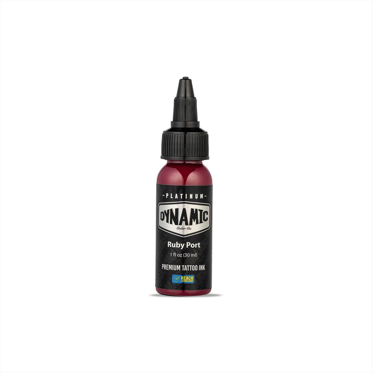 Imagen de alta calidad de Tinta Dynamic Platinum Ruby Port 30 ml en Viking Tattoo Shop, ideal para tatuadores exigentes.