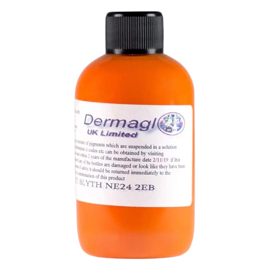 Tinta Navel Orange Dermaglo 50 ml – Naranja Vibrante para Tatuajes Atrevidos y Detallados