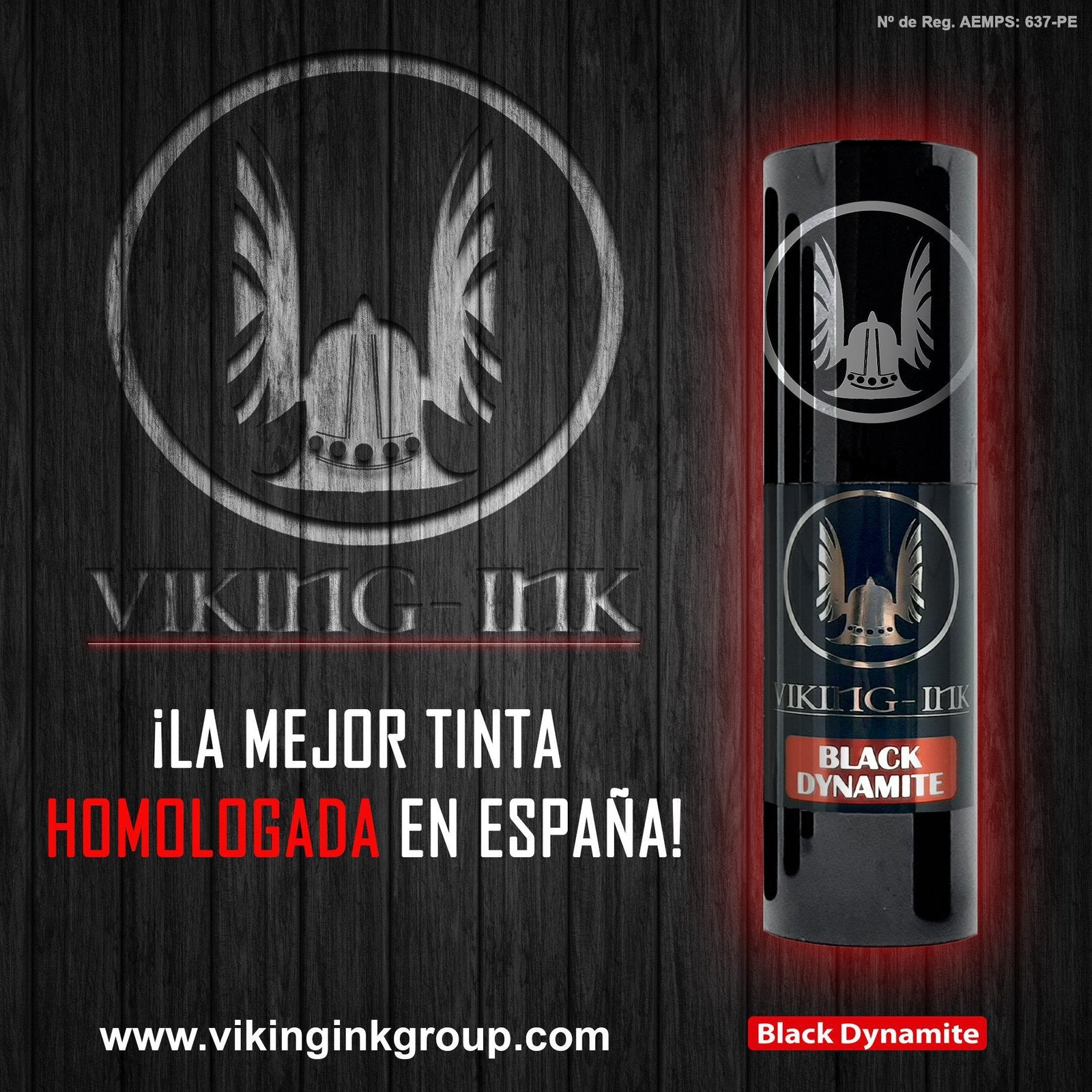 Foto de Viking-Ink Black Dynamite (Homologada) en Viking Tattoo Shop, el mejor equipamiento para tatuajes.