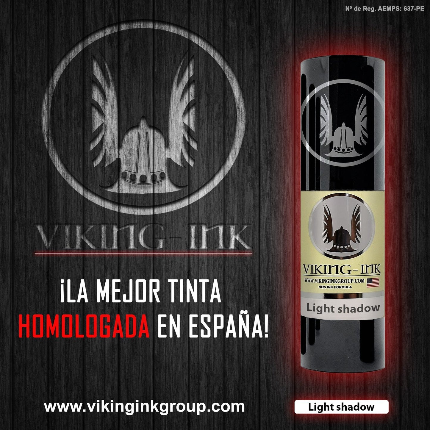 Imagen de Viking-Ink Light Shadow (Homologada) disponible en Viking Tattoo Shop, insumos de alta calidad para tatuadores.