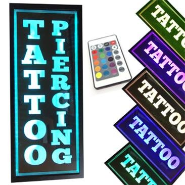 Imagen detallada de DISPLAY-LED Vertical – T&P en Viking Tattoo Shop, perfecto para tus proyectos de tatuaje.